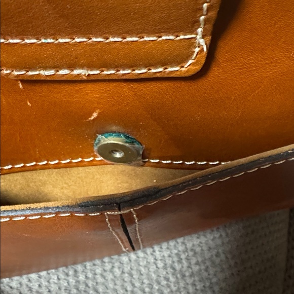 Patricia Nash Heritage Collection Rienzo Satchel Brown Leather Handbag NWT - Picture 8 of 8